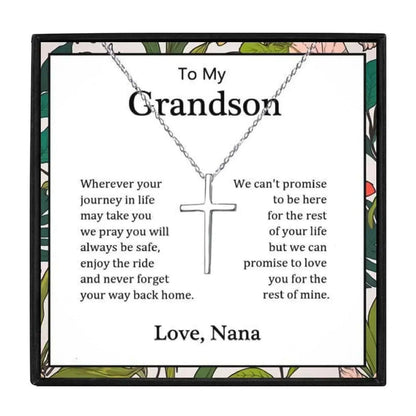 To my Grandson Gift Necklace From Grandma and Granpa in 2023 | To my Grandson Gift Necklace From Grandma and Granpa - undefined | grandson, grandson necklace, To my Grandson Gift Necklace | From Hunny Life | hunnylife.com