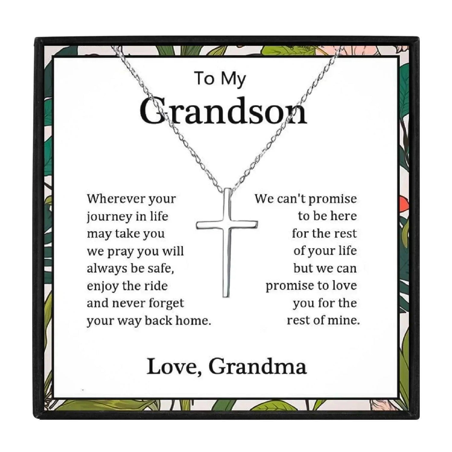 To my Grandson Gift Necklace From Grandma and Granpa in 2023 | To my Grandson Gift Necklace From Grandma and Granpa - undefined | grandson, grandson necklace, To my Grandson Gift Necklace | From Hunny Life | hunnylife.com