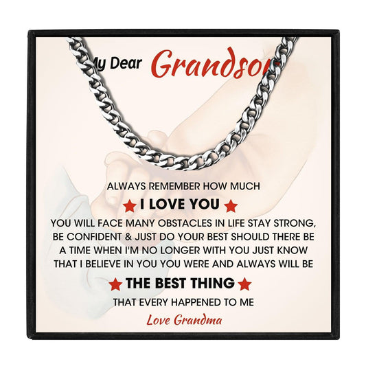 To My Grandson I Love you Gift Necklace Set in 2023 | To My Grandson I Love you Gift Necklace Set - undefined | birthday gift grandson, grandson gift, grandson necklace, To my Grandson Gift Necklace | From Hunny Life | hunnylife.com