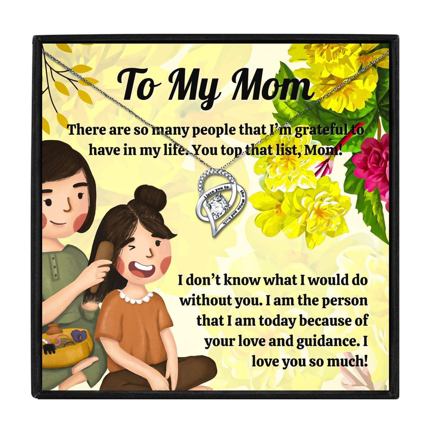 To My Loving Mom Necklace From Daughter in 2023 | To My Loving Mom Necklace From Daughter - undefined | gift, gift for mom, gift ideas, Gift Necklace, Gifts, Gifts for Bonus Mom, mom birthday gift, mom gift, mom gift ideas, Mom Necklace, Mom Necklace Gift, necklace, Necklaces, other necklace | From Hunny Life | hunnylife.com