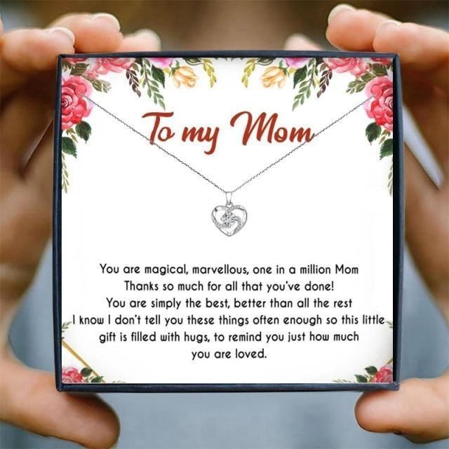 To My Mom Gift Necklace From Daughter in 2023 | To My Mom Gift Necklace From Daughter - undefined | Mom Gift From Daughter, Mom Gift Necklace, To My Mom Gift Necklace | From Hunny Life | hunnylife.com