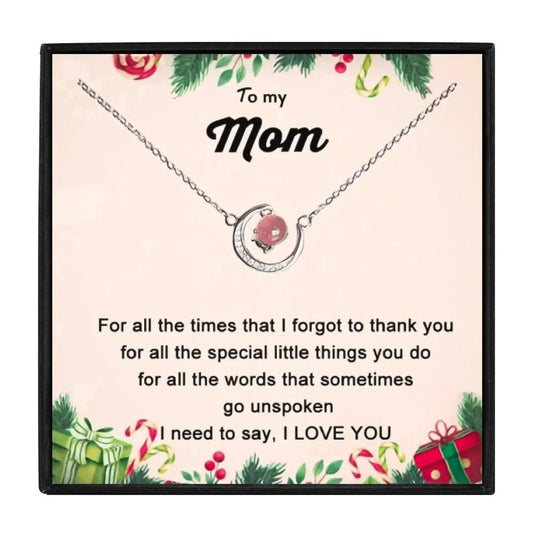 To My Mom Moon and Back Necklace Gift Set for Christmas 2023 | To My Mom Moon and Back Necklace Gift Set - undefined | gift for mom, gift ideas, mom birthday gift, mom gift, mom gift ideas | From Hunny Life | hunnylife.com