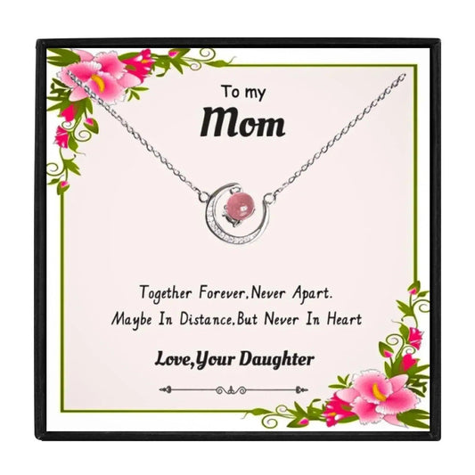 To My Mom Moon Pendant Necklaces From Lovely Daughter for Christmas 2023 | To My Mom Moon Pendant Necklaces From Lovely Daughter - undefined | mom gift, Mom Gift From Daughter, mom gift ideas, Mom Gift Necklace, To My Mom Gift Necklace | From Hunny Life | hunnylife.com