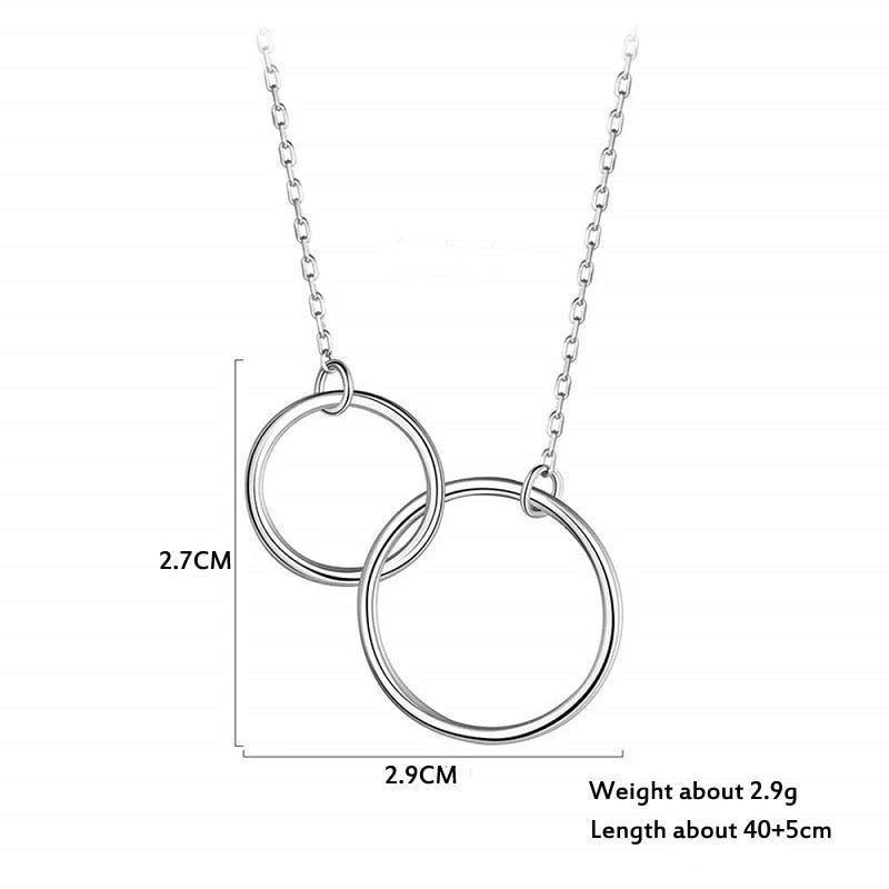 To My Mother Double Circle Gift Necklace Set for Christmas 2023 | To My Mother Double Circle Gift Necklace Set - undefined | Double Circle Gift Necklace, Mother Necklace, Mother Necklace Gifts Chain Necklaces | From Hunny Life | hunnylife.com