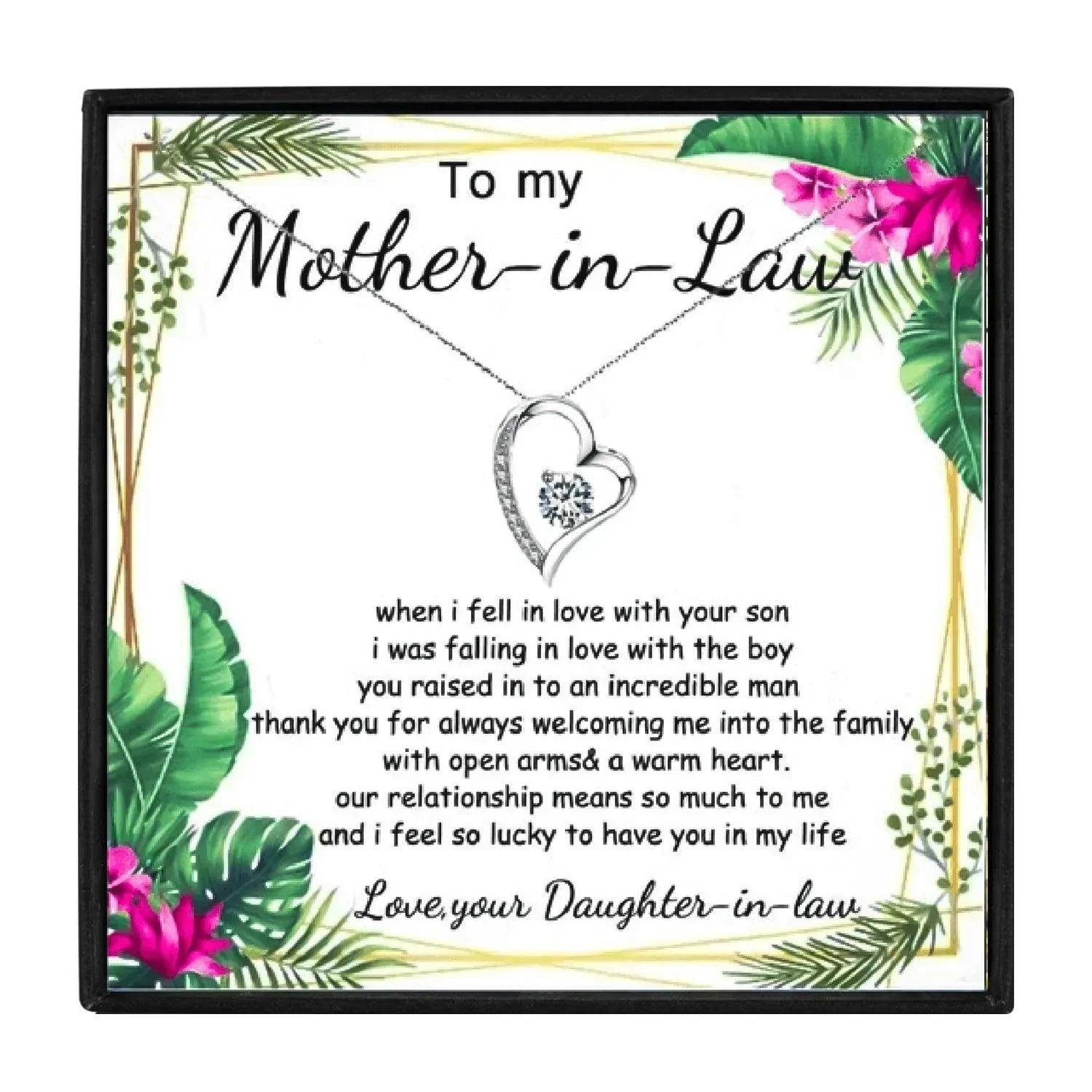 To My Mother in Law Necklace From Daughter in Law in 2023 | To My Mother in Law Necklace From Daughter in Law - undefined | Mother in law, mother in law Necklaces, Mother in law Women Necklace, To My Mother in law Necklace, To My Mother in Law Necklace From Daughter in Law, To My Mother in Law Necklace From Son in Law | From Hunny Life | hunnylife.com