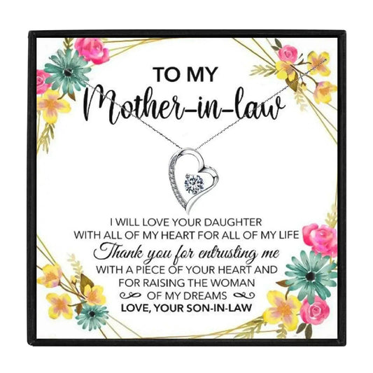 To My Mother in Law Necklace From Son in Law in 2023 | To My Mother in Law Necklace From Son in Law - undefined | Mother in law, mother in law Necklaces, Mother in law Women Necklace, To My Mother in law Necklace | From Hunny Life | hunnylife.com