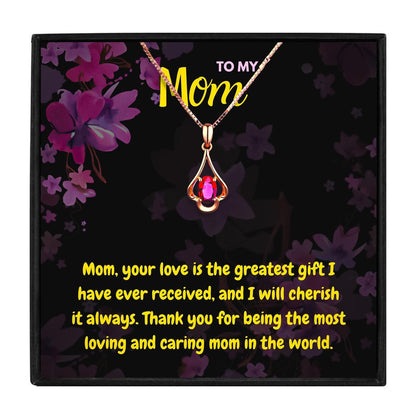 To My Mother Necklace From Daughter for Christmas 2023 | To My Mother Necklace From Daughter - undefined | Beautiful Mama Necklace, Birthstone necklace for mom, Mother's Day Necklaces, Mother's Love Pendant, to my mom necklaces | From Hunny Life | hunnylife.com