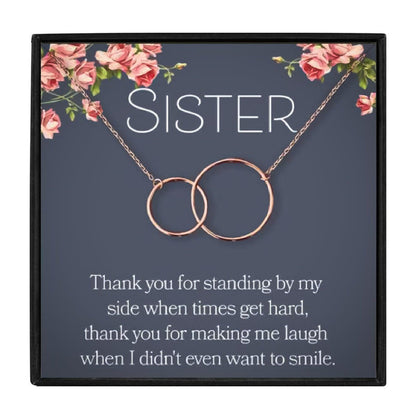 To My Sister Interlocking Chain Necklace in 2023 | To My Sister Interlocking Chain Necklace - undefined | Gifts for Sister, sister gift ideas, To My Sister gift ideas, To My Sister Interlocking Chain Necklace | From Hunny Life | hunnylife.com
