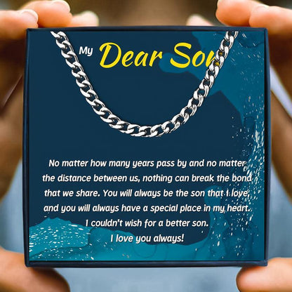 To My Son Jewelry Gift Set From Mom in 2023 | To My Son Jewelry Gift Set From Mom - undefined | mother and son necklace, mother son necklaces, son necklace from mom, to my son necklace | From Hunny Life | hunnylife.com