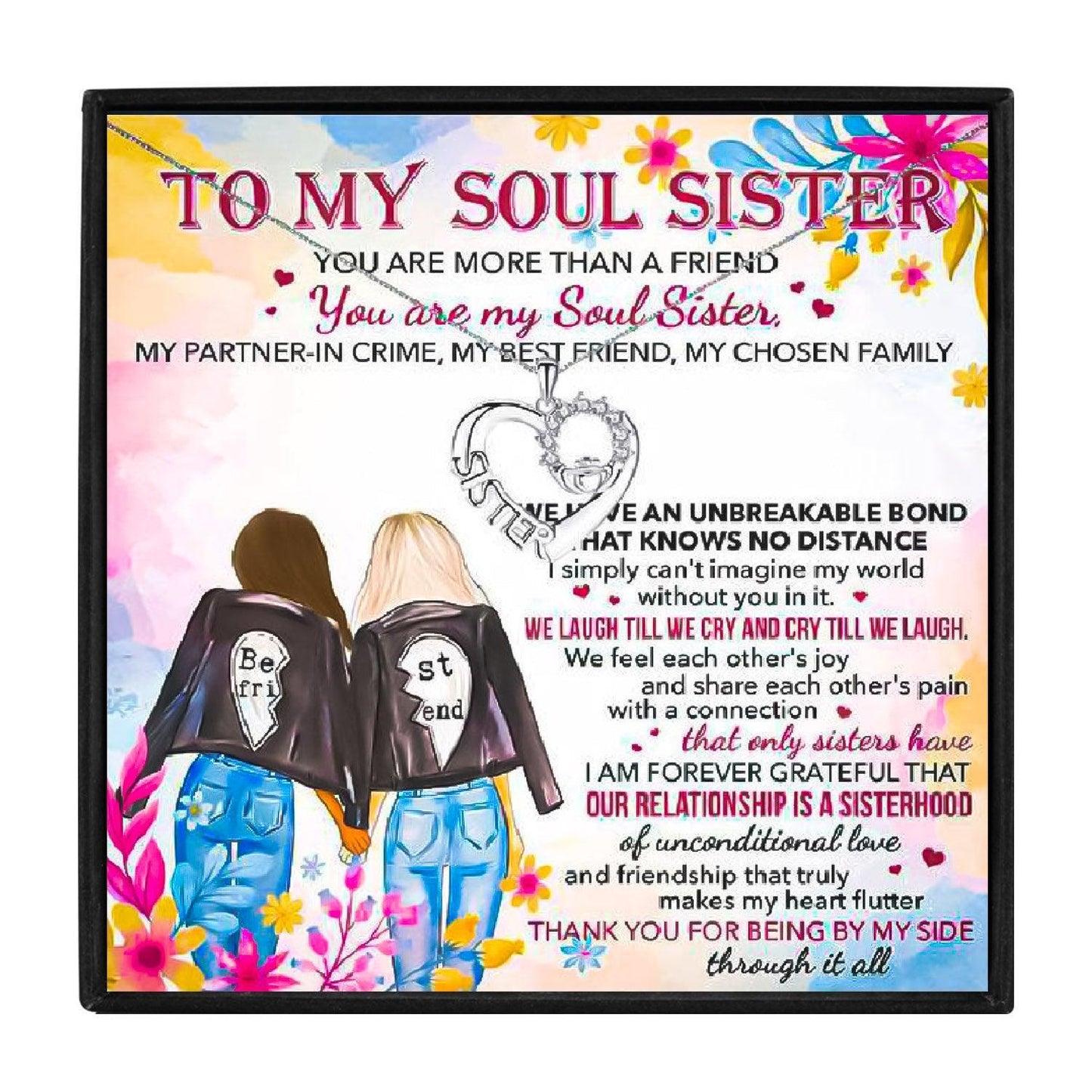 To My Soul Sister Necklace for Christmas 2023 | To My Soul Sister Necklace - undefined | Necklace, Soul Sister Necklace, To My Soul Sister Necklace | From Hunny Life | hunnylife.com