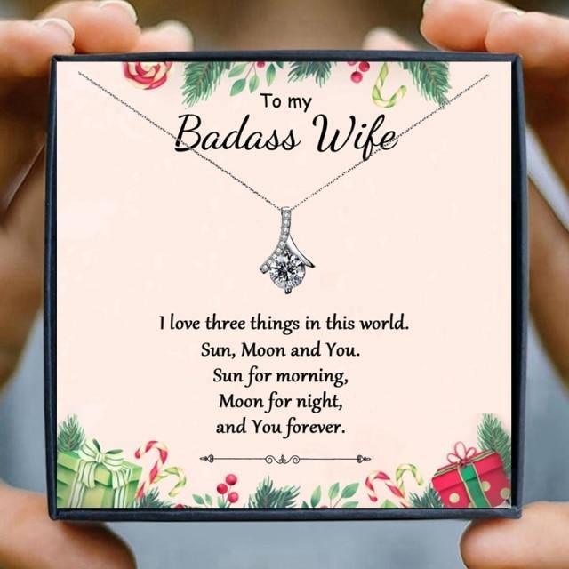 To My Soulmate Forever Love Necklace Gift Set for Christmas 2023 | To My Soulmate Forever Love Necklace Gift Set - undefined | wife gift, wife gift ideas | From Hunny Life | hunnylife.com
