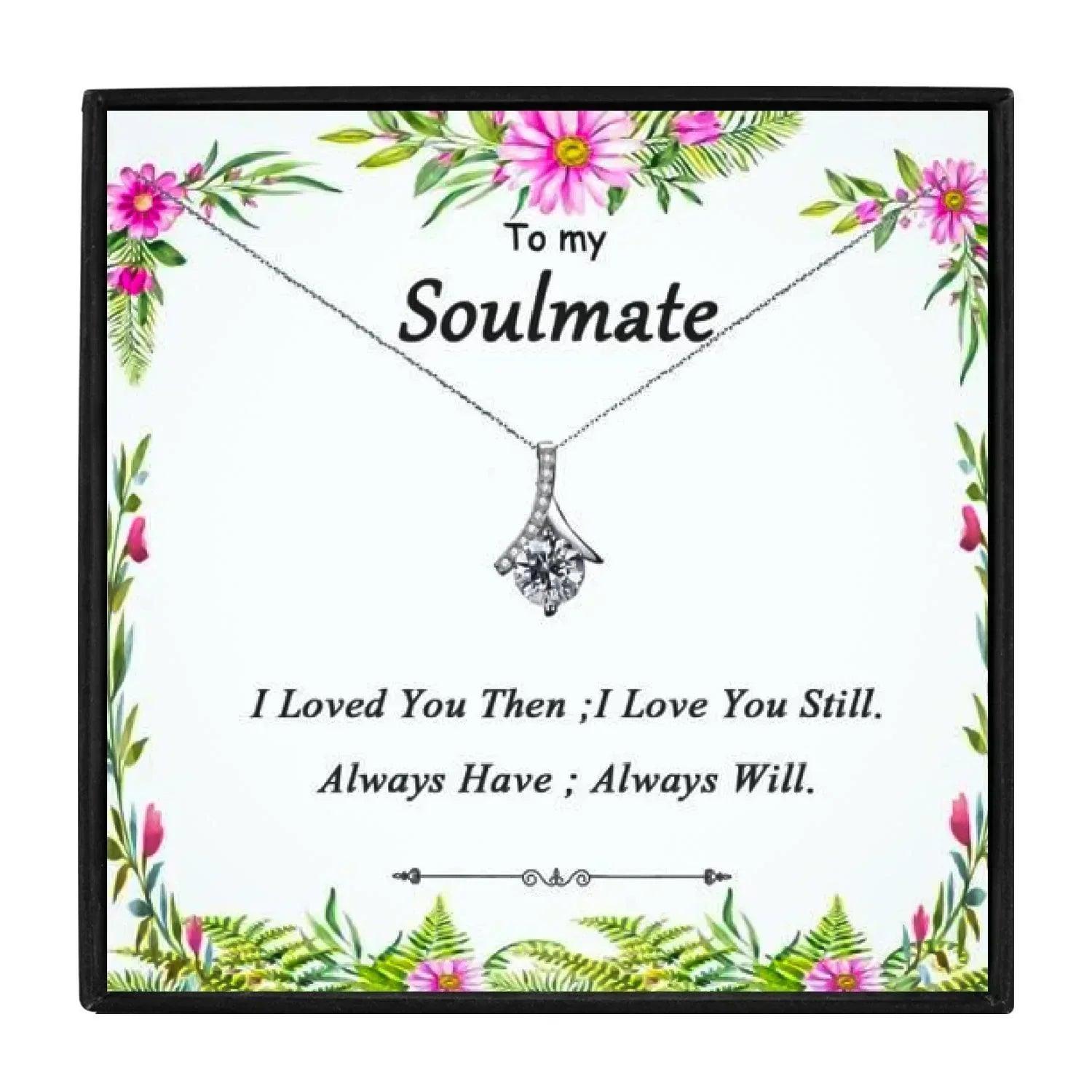 To My Soulmate Forever Love Necklace Gift Set for Christmas 2023 | To My Soulmate Forever Love Necklace Gift Set - undefined | wife gift, wife gift ideas | From Hunny Life | hunnylife.com