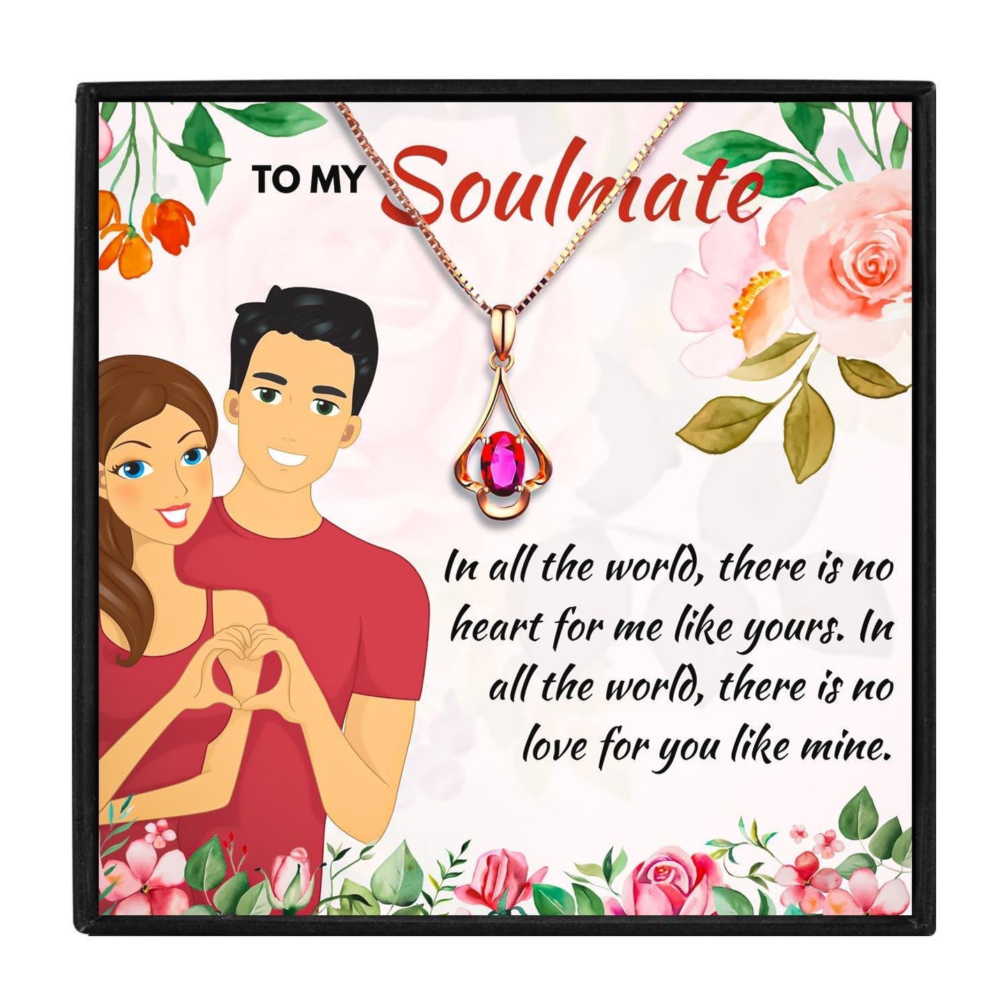 To My Soulmate My Heart, My Love, My Life Necklace in 2023 | To My Soulmate My Heart, My Love, My Life Necklace - undefined | Meaningful Soulmate gift, soulmate gift ideas, soulmate necklace, to my soulmate necklace | From Hunny Life | hunnylife.com