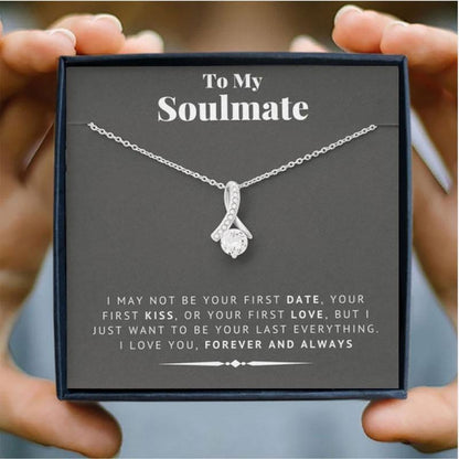 To My Soulmate Necklace Gift Set in 2023 | To My Soulmate Necklace Gift Set - undefined | To my Soulmate Pendant Necklace, To My Wife Gifts Necklace | From Hunny Life | hunnylife.com