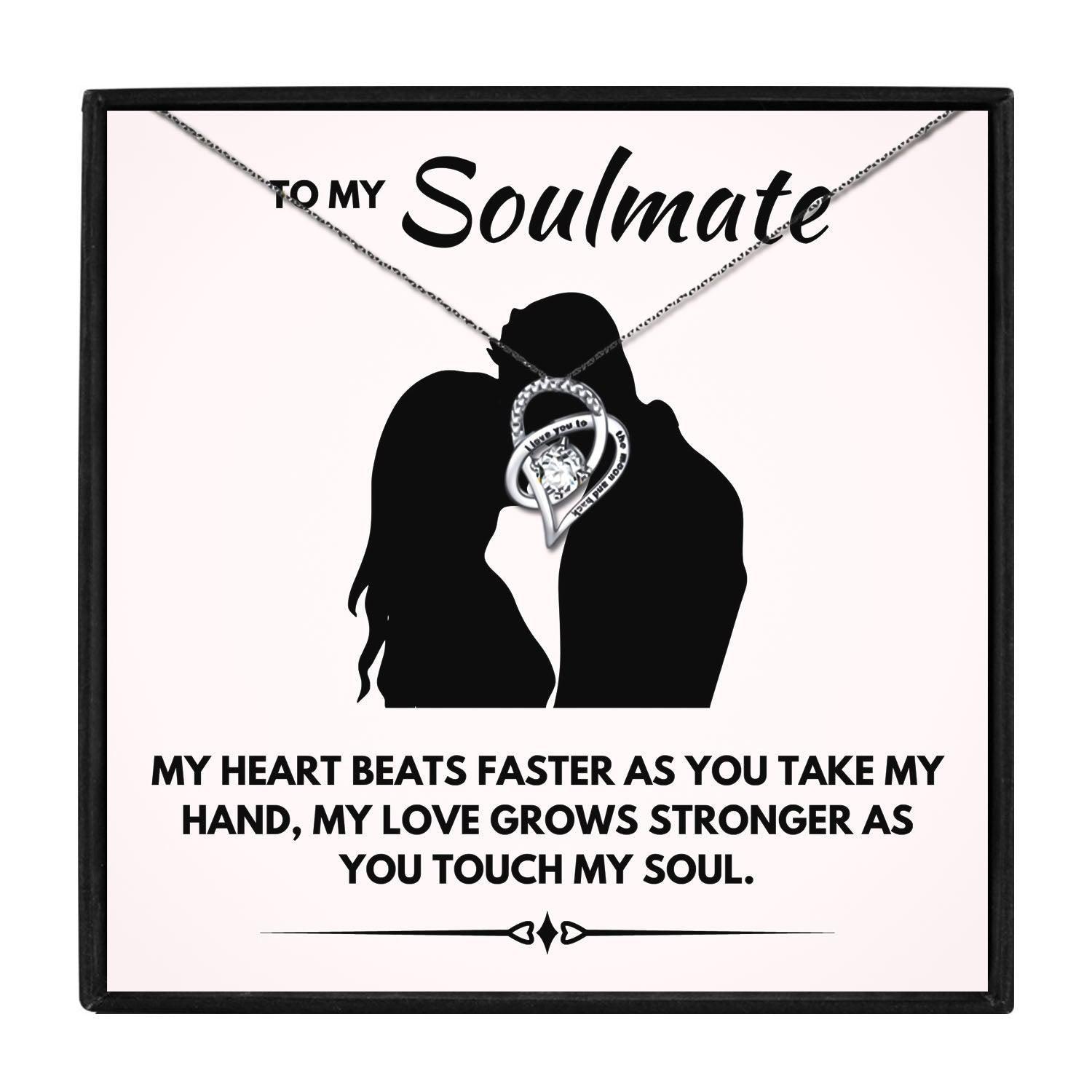 To My Soulmate Sentimental Gifts for Her in 2023 | To My Soulmate Sentimental Gifts for Her - undefined | Meaningful Soulmate gift, soulmate gift ideas, soulmate necklace, to my soulmate necklace | From Hunny Life | hunnylife.com
