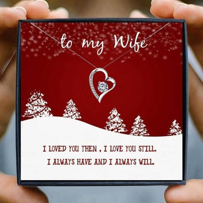 To My Wife Necklace Gift From Husband for Christmas 2023 | To My Wife Necklace Gift From Husband - undefined | gift, gift for wife, gift ideas, Necklaces, To My Wife Gifts Necklace, wife gift | From Hunny Life | hunnylife.com