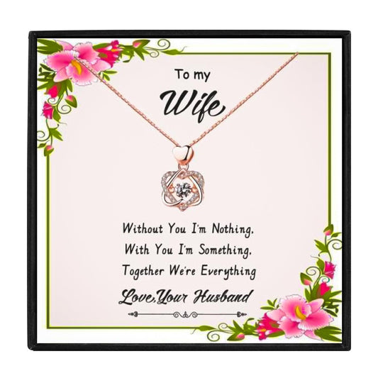To My Wife Necklace With Personalized Message for Christmas 2023 | To My Wife Necklace With Personalized Message - undefined | Fiancée necklace, Future Wife Necklace, I Love My Wife, to my wife necklace, Wife Jewelry Gift Set | From Hunny Life | hunnylife.com