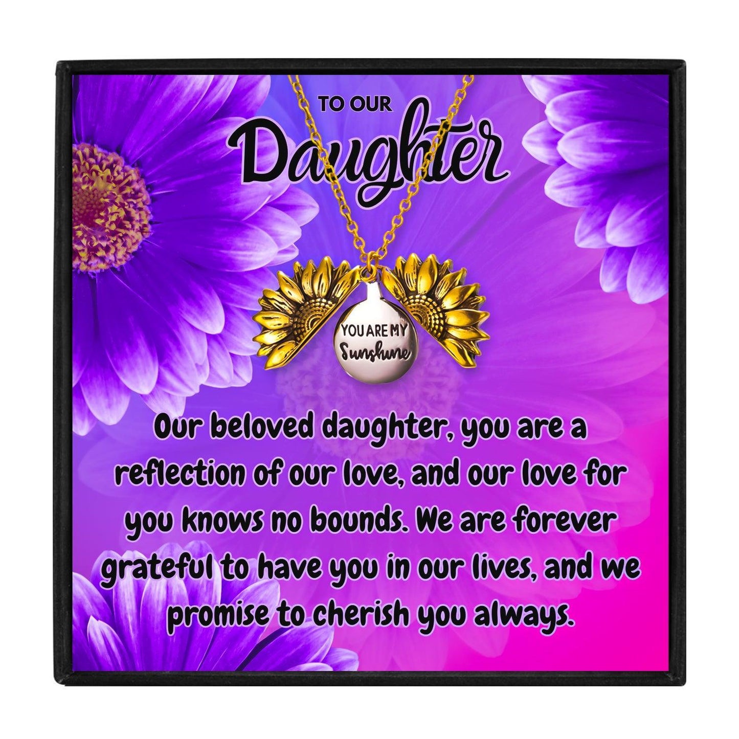 To Our Beautiful Daughter Necklace From Dad & Mom in 2023 | To Our Beautiful Daughter Necklace From Dad & Mom - undefined | daughter gift ideas, Daughter Necklace, Meaningful Daughter Necklaces, Mother Daughter Necklace, To my daughter necklace, To my daughter necklace from mom | From Hunny Life | hunnylife.com