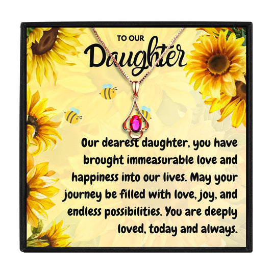 To Our Daughter Meaningful Daughter Necklace in 2023 | To Our Daughter Meaningful Daughter Necklace - undefined | For My Daughter necklace, Meaningful Daughter Necklaces, Mother Daughter Necklace, To my daughter necklace, To Our Daughter necklace | From Hunny Life | hunnylife.com