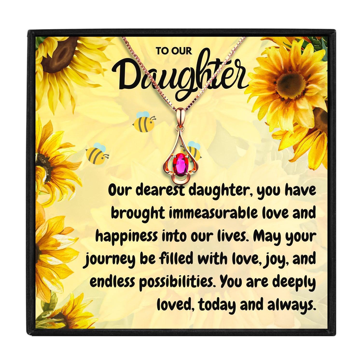 To Our Daughter Meaningful Daughter Necklace for Christmas 2023 | To Our Daughter Meaningful Daughter Necklace - undefined | For My Daughter necklace, Meaningful Daughter Necklaces, Mother Daughter Necklace, To my daughter necklace, To Our Daughter necklace | From Hunny Life | hunnylife.com
