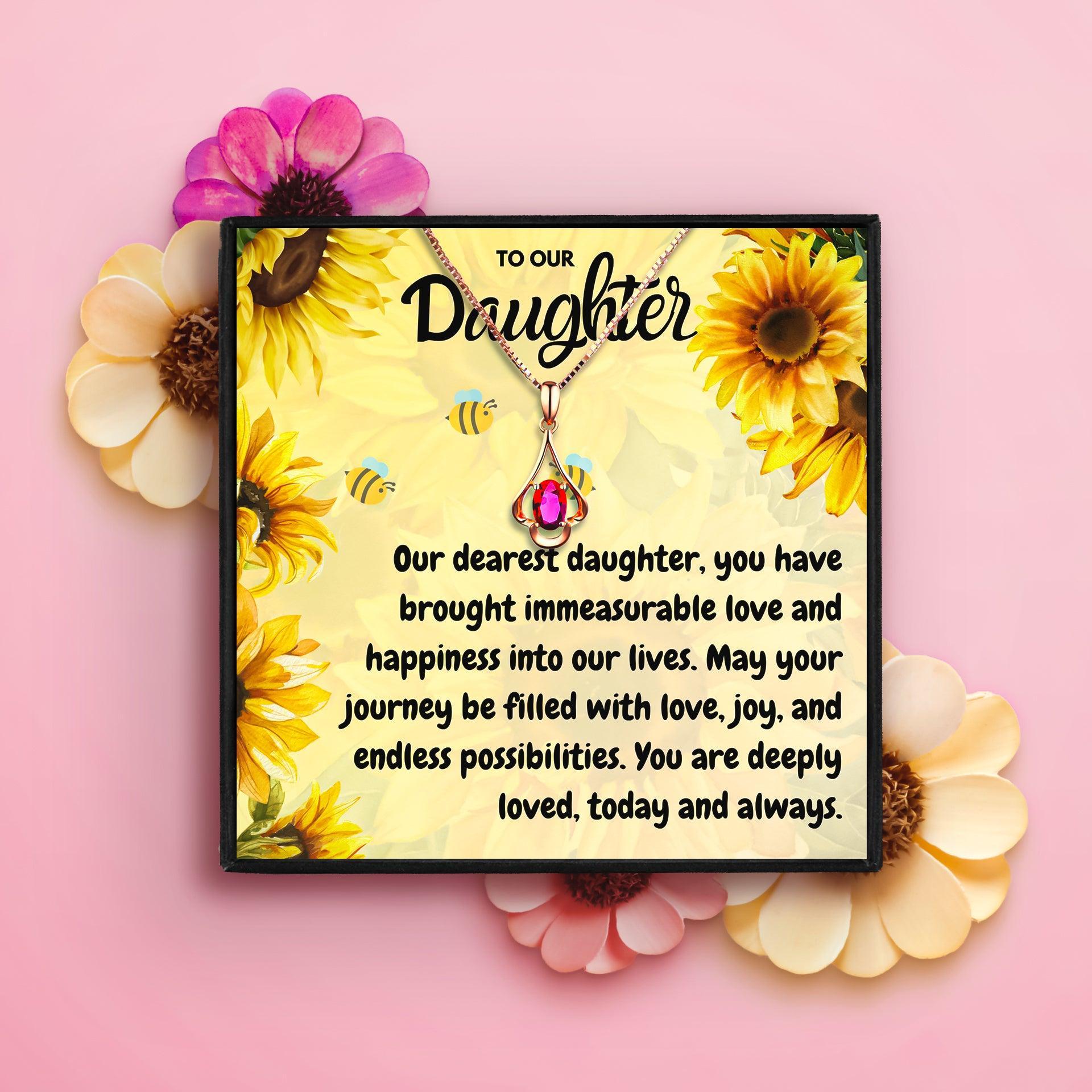 To Our Daughter Meaningful Daughter Necklace in 2023 | To Our Daughter Meaningful Daughter Necklace - undefined | For My Daughter necklace, Meaningful Daughter Necklaces, Mother Daughter Necklace, To my daughter necklace, To Our Daughter necklace | From Hunny Life | hunnylife.com