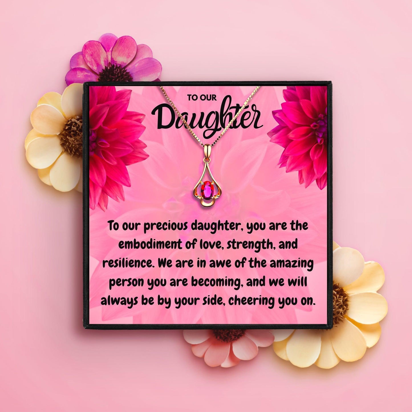To Our Daughter Necklace Gift Set in 2023 | To Our Daughter Necklace Gift Set - undefined | For My Daughter necklace, Meaningful Daughter Necklaces, Mother Daughter Necklace, To my daughter necklace, To Our Daughter necklace | From Hunny Life | hunnylife.com