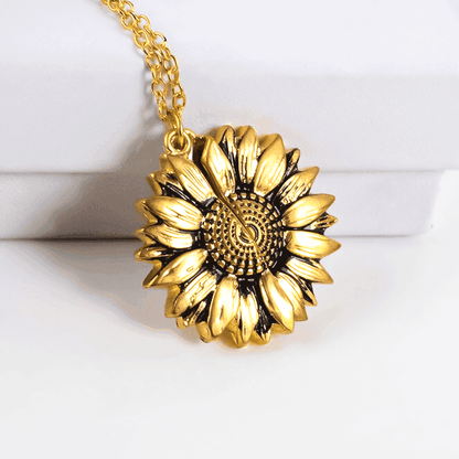 To Our Daughter Sunflower Necklace for Christmas 2023 | To Our Daughter Sunflower Necklace - undefined | daughter gift ideas, Daughter Necklace, Meaningful Daughter Necklaces, Mother Daughter Necklace, To my daughter necklace, To my daughter necklace from mom | From Hunny Life | hunnylife.com