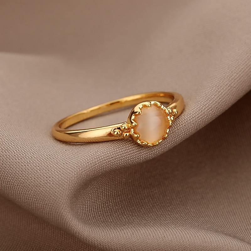 Vintage Opal Stone Flower Rings in 2023 | Vintage Opal Stone Flower Rings - undefined | ring, rings, Vintage Opal Stone Flower Rings | From Hunny Life | hunnylife.com
