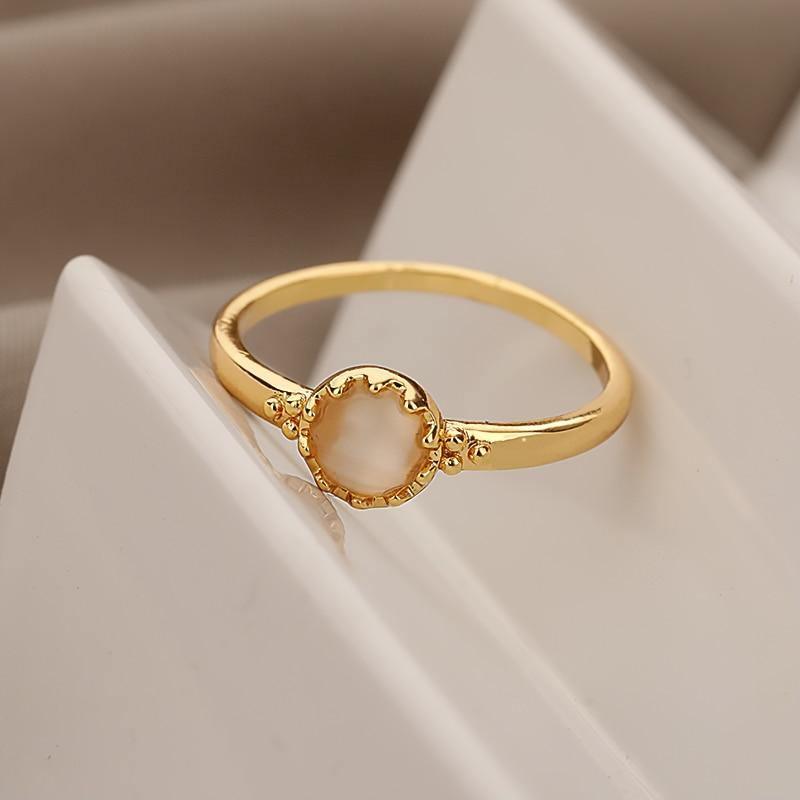 Vintage Opal Stone Flower Rings in 2023 | Vintage Opal Stone Flower Rings - undefined | ring, rings, Vintage Opal Stone Flower Rings | From Hunny Life | hunnylife.com
