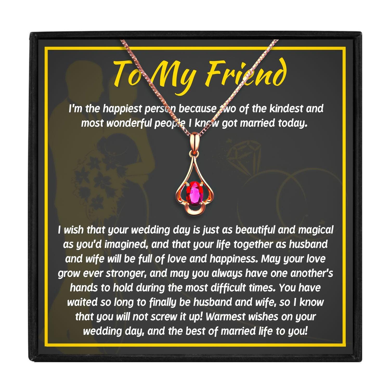 Wedding Gift For Your BFF's Big Day in 2023 | Wedding Gift For Your BFF's Big Day - undefined | Wedding Gift Ideas for Friendshttps, Wedding Gift Necklace For Your Best Friend, Wedding Gifts for Friend | From Hunny Life | hunnylife.com