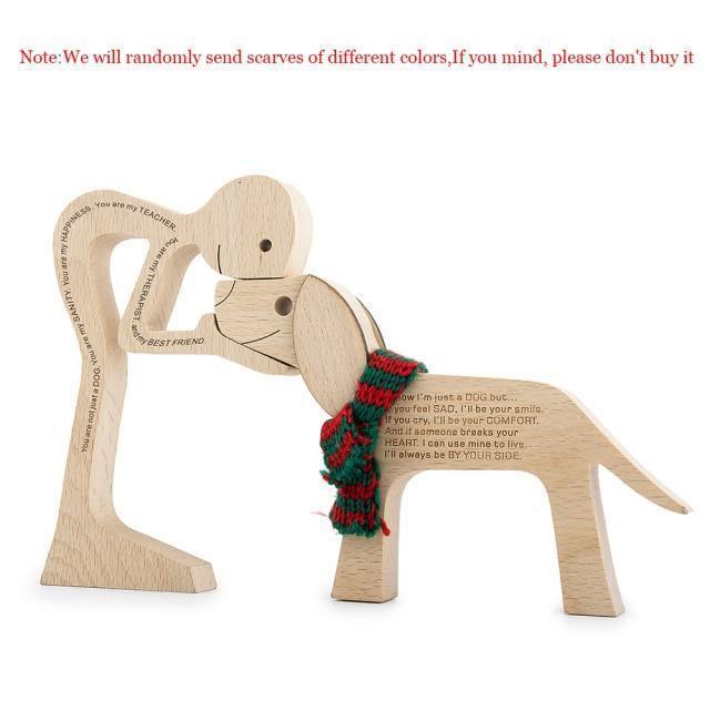 Wood Dog Carving Decoration Figurines in 2023 | Wood Dog Carving Decoration Figurines - undefined | gift, Home Decor, Wood Dog Carving, Wood Dog Carving Decoration Figurines | From Hunny Life | hunnylife.com
