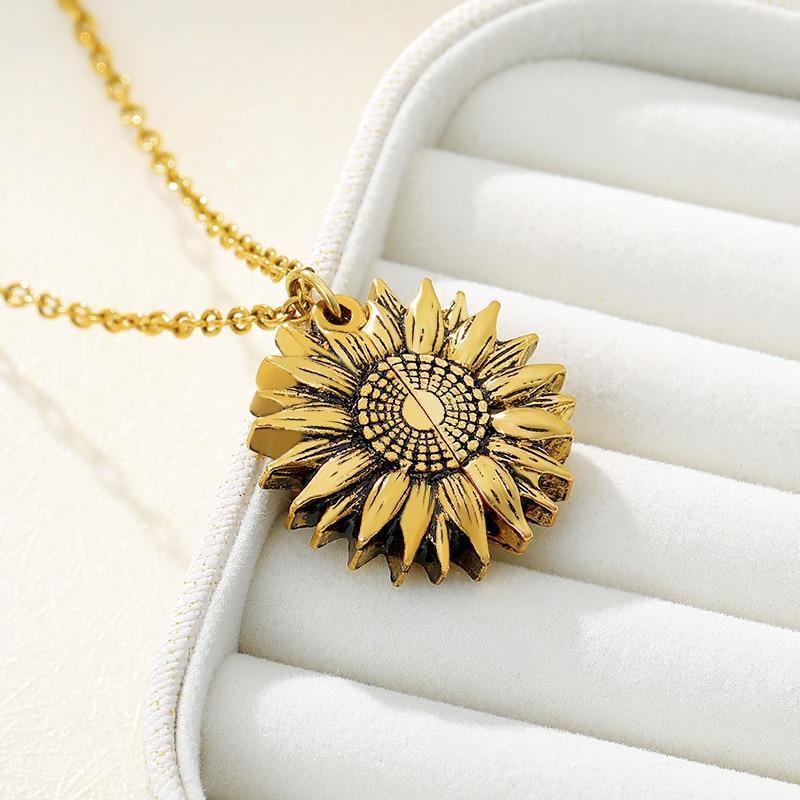 You are My Sunshine Sunflower Necklaces for Christmas 2023 | You are My Sunshine Sunflower Necklaces - undefined | Necklaces, other necklace, Sunflower Necklaces, women | From Hunny Life | hunnylife.com