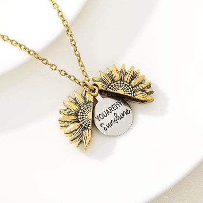 You are My Sunshine Sunflower Necklaces for Christmas 2023 | You are My Sunshine Sunflower Necklaces - undefined | Necklaces, other necklace, Sunflower Necklaces, women | From Hunny Life | hunnylife.com